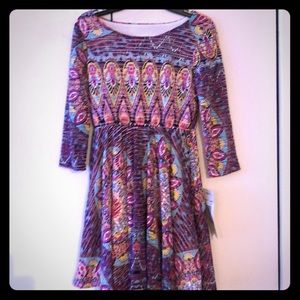 Lovely Tween Diva dress size 14 multi colored.